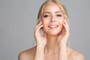 Woman with smoother, younger-looking skin after Botox.